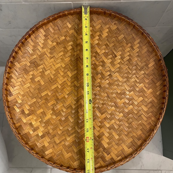 Vintage Rattan Rice Basket - Picture 2 of 3